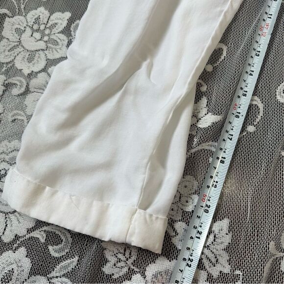 Anthropologie Cloth & Stone White Tencel Open Back Jumpsuit Sz Large - Picture 10 of 14